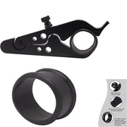 DURAFORCE Motorcycle Throttle Lock Cruise Control Grip Lock Clamp with Silicone Ring