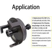 DURAFORCE Harmonic Balancer Puller 25264 Fit for GM Dodge Jeep Chrysler Crank Pulley US