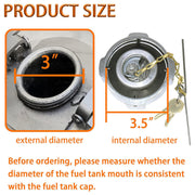DURAFORCE Locking Diesel Fuel Cap for 96-18 Freightliner Cascadia Columbia 03-37017-002