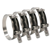 DURAFORCE 3.5 inch T-Bolt Hose Clamp Stainless Steel Fits Turbo Intake Intercooler Hose 4x