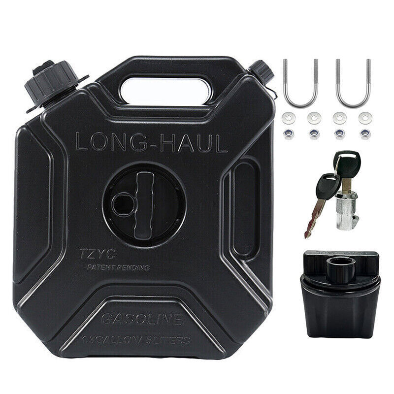 DURAFORCE 5L Gas Fuel Tank Gas Can Oil Storage Can For ATV UTV Gokart Motorcycle Car SUV