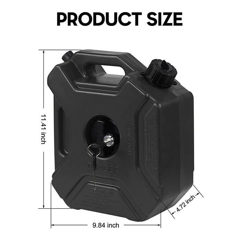 DURAFORCE 5L Gas Fuel Tank Gas Can Oil Storage Can For ATV UTV Gokart Motorcycle Car SUV