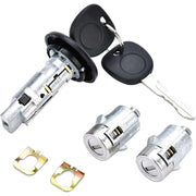 DURAFORCE Ignition Key Switch Cylinder Kit with 2 Keys and Door Locks For 01-07 Chevrolet