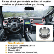 DURAFORCE For Ford 2009-2014 F-150 Dash Ac Heater-Air Outlet Louver Vent 9L3Z19893AA SL