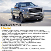 DURAFORCE For Ford 2009-2014 F-150 Dash Ac Heater-Air Outlet Louver Vent 9L3Z19893AA SL