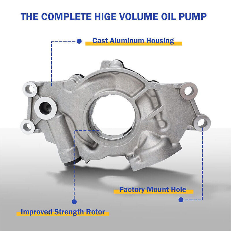 DURAFORCE M295HV High Volume Oil Pump For Chevy 4.8 5.3 5.7 6.0 LS1 LS2 LS6 Replacement