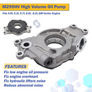 DURAFORCE M295HV High Volume Oil Pump For Chevy 4.8 5.3 5.7 6.0 LS1 LS2 LS6 Replacement