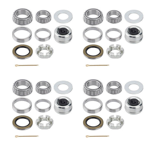 DURAFORCE 4 Set Trailer Axle Hub Bearings Kit L68149 L44649 for 3500lb #84 10-19 Spindles