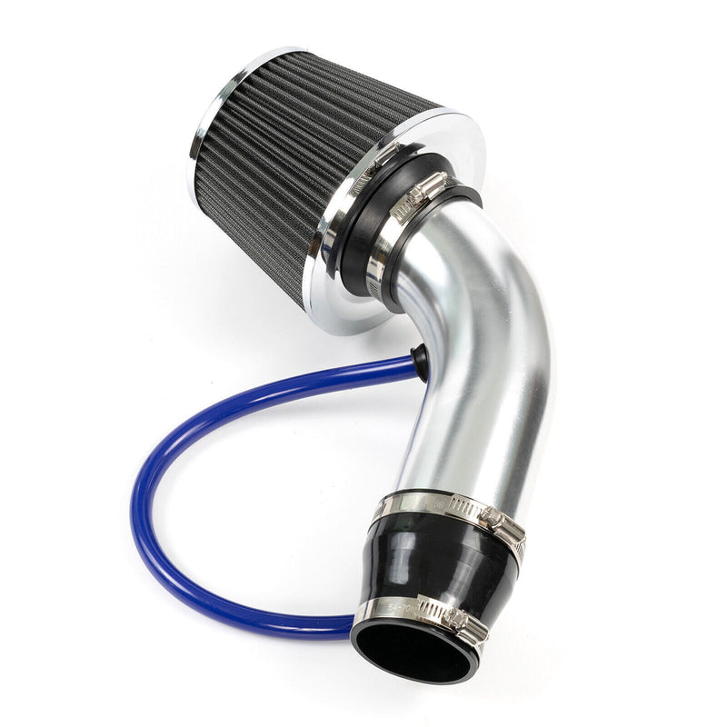 DURAFORCE Automotive 3" Universal Cold Air Intake Kit Induction Flow Pipe Kit Aluminium