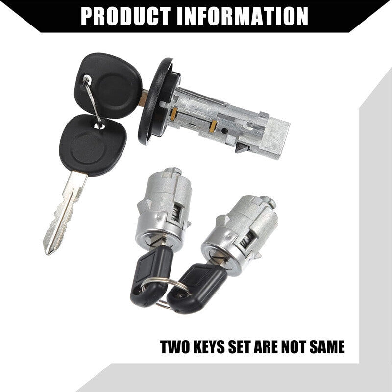 DURAFORCE Fit For Chevrolet GMC H2 Ignition Switch & Front Door Lock Cylinders with 2 Keys