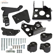DURAFORCE Engine Mount Bracket K-Swap EK Chassis for 96 97 98 99 00 Civic K20 K24 Aluminum
