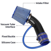 DURAFORCE 3'' Cold Air Intake Filter Induction Kit Pipe Power Flow Hose System Universal