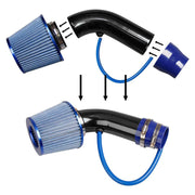 DURAFORCE 3'' Cold Air Intake Filter Induction Kit Pipe Power Flow Hose System Universal