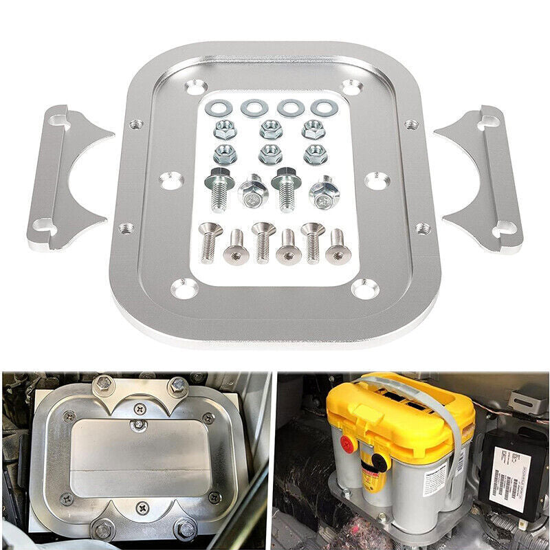 DURAFORCE Fit For Optima 34/78 Battery Relocation Tray Bracket Relocation Mount Set