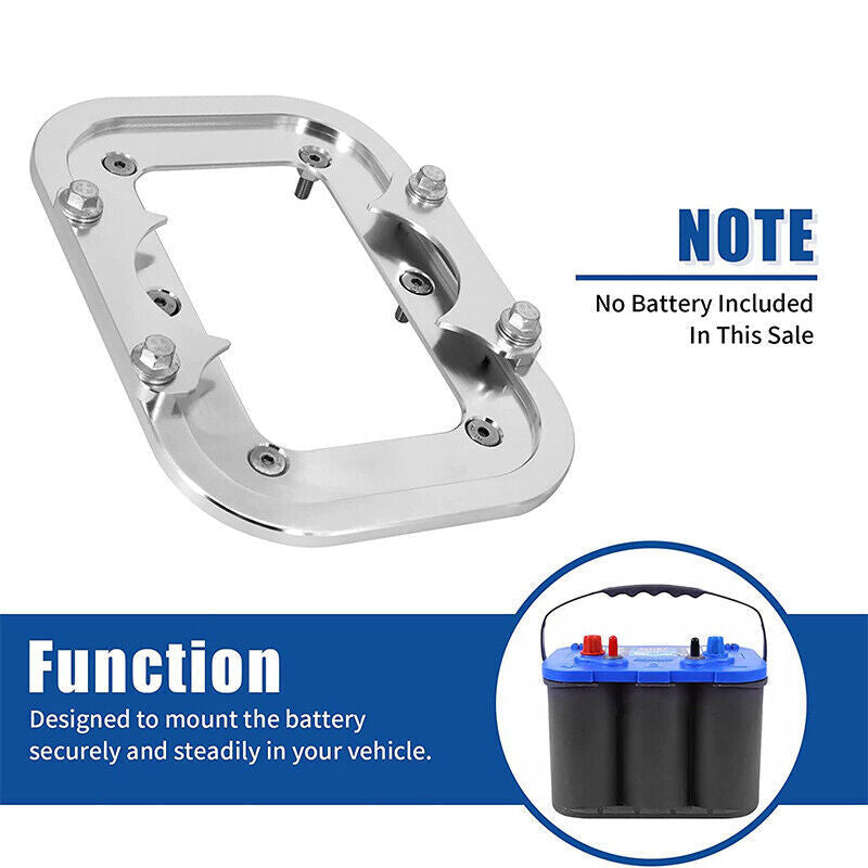 DURAFORCE Fit For Optima 34/78 Battery Relocation Tray Bracket Relocation Mount Set