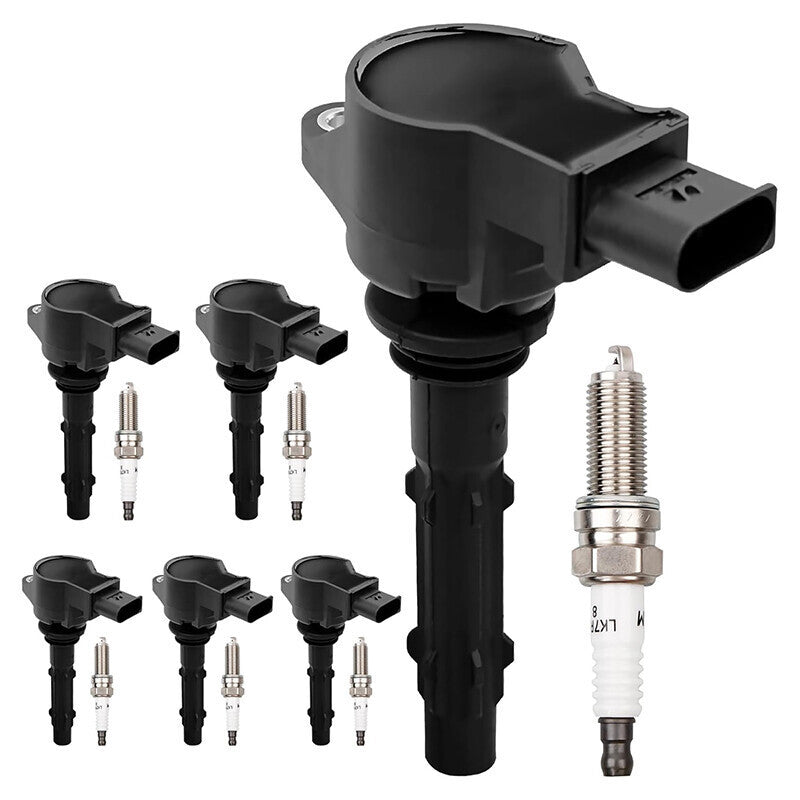 DURAFORCE 6 Pack UF535 Ignition Coils and Spark Plugs for Mercedes-Benz C250 GL450 ML350