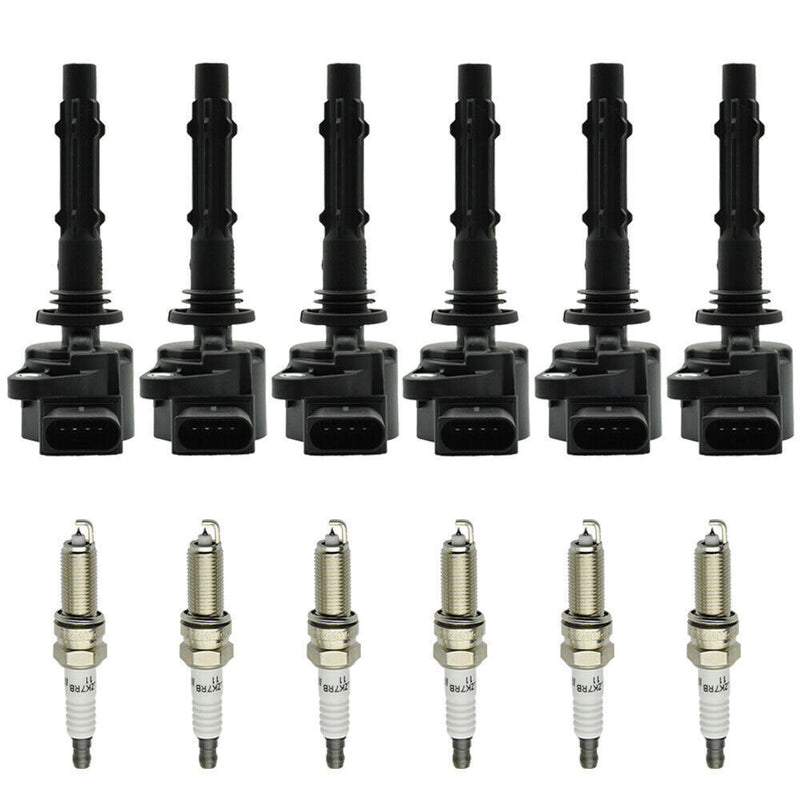 DURAFORCE 6 Pack UF535 Ignition Coils and Spark Plugs for Mercedes-Benz C250 GL450 ML350