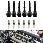 DURAFORCE 6 Pack UF535 Ignition Coils and Spark Plugs for Mercedes-Benz C250 GL450 ML350