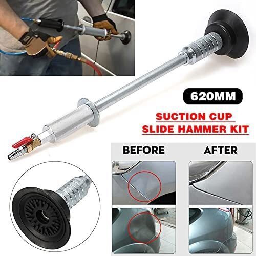 DURAFORCE Automotive Air Pneumatic Dent Puller Body Repair Suction Cup Slide Hammer Tool