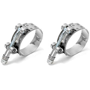 DURAFORCE NEW 2PCS =Stainless Steel T Bolt Clamps Clamp ID 51mm 2" inch 48mm-56mm