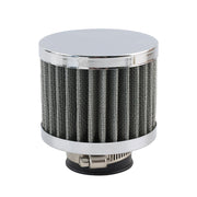 DURAFORCE 1.2L-10AN Oil Catch Can Baffled 2Port Reservoir Tank+Dual Breather Filter Sliver