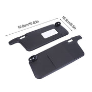 DURAFORCE Fit For Honda Civic 1996 1997-2001 Interior Sunvisor Pair LHD Black 2X