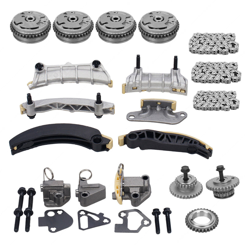 DURAFORCE Complete Kit Timing Chain& 4VVT Cam Phaser Int& Exh For 3.0 3.6l Equinox CTS SRX