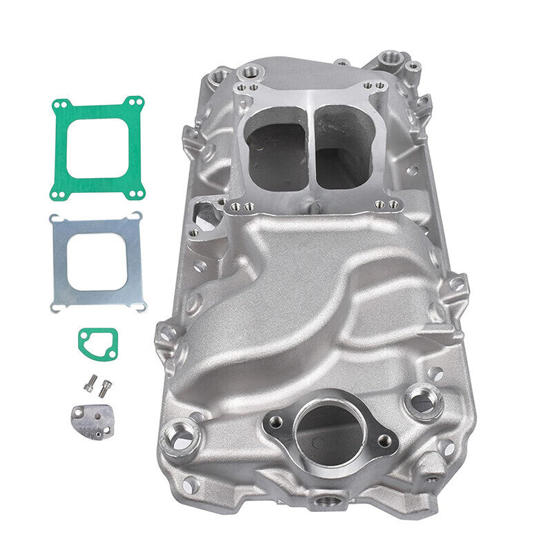 DURAFORCE Aluminum Dual Plane Intake Manifold For BBC Big Block Chevy V8 396 402 427 454