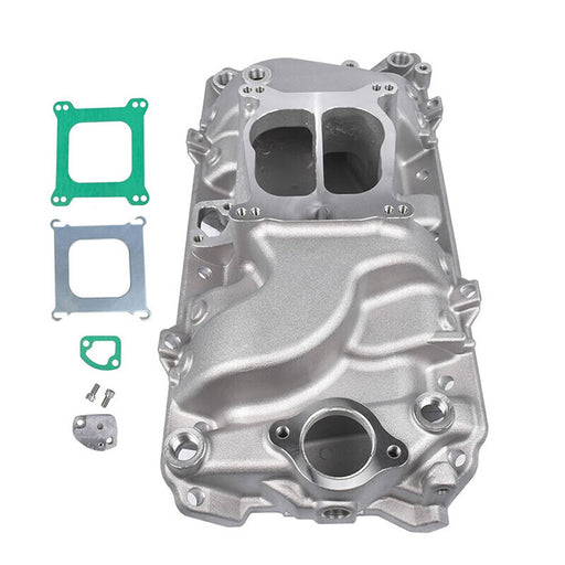 DURAFORCE Aluminum Dual Plane Intake Manifold For BBC Big Block Chevy V8 396 402 427 454