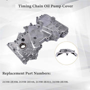 DURAFORCE Timing Chain Oil Pump Cover For Hyundai Tucson & Kia Soul 2.0L 2014 2015-2019