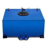 DURAFORCE High Quality 20 Gallon Aluminum Racing Drift Fuel Cell Tank w/ Level Sender Blue