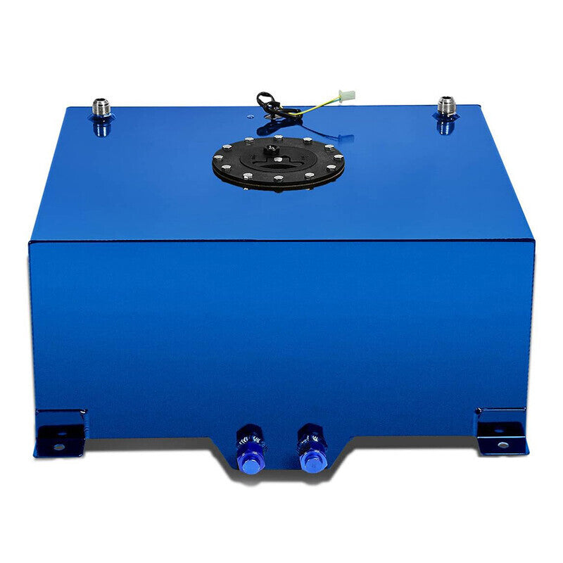 DURAFORCE High Quality 20 Gallon Aluminum Racing Drift Fuel Cell Tank w/ Level Sender Blue
