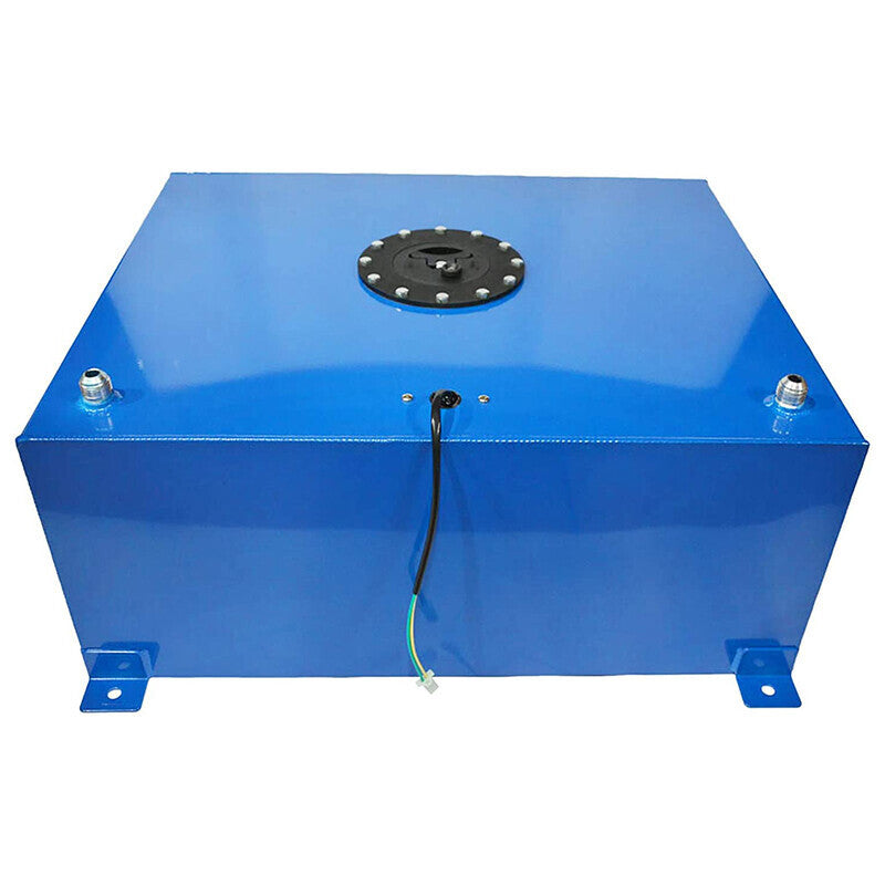 DURAFORCE High Quality 20 Gallon Aluminum Racing Drift Fuel Cell Tank w/ Level Sender Blue