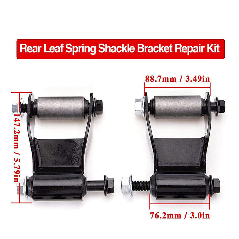 DURAFORCE Rear Leaf Spring Hanger Bracket & Shackle Repair Kit For Ford Ranger 722-001
