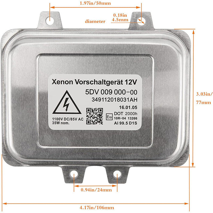 DURAFORCE 2PCS For 07-14 Cadillac Escalade Headlight Ballast Xenon HID Control Unit Module