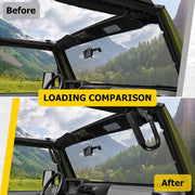 DURAFORCE Front Grab Handles Bars Fit for 1997-2006 Jeep Wrangler TJ & Unlimited-Black