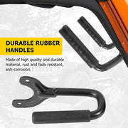 DURAFORCE Front Grab Handles Bars Fit for 1997-2006 Jeep Wrangler TJ & Unlimited-Black