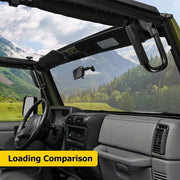 DURAFORCE Front Grab Handles Bars Fit for 1997-2006 Jeep Wrangler TJ & Unlimited-Black