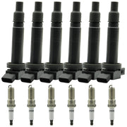 DURAFORCE Set of 6 Ignition Coil Pack and Spark Plugs For Toyota Tacoma 4Runner 4.0L UF495