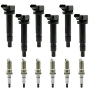 DURAFORCE Set of 6 Ignition Coil Pack and Spark Plugs For Toyota Tacoma 4Runner 4.0L UF495