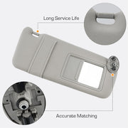 DURAFORCE Right Passenger Side Sun Visor Gray 74320-06780-B0 for Toyota Camry 2007-2011