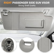 DURAFORCE Right Passenger Side Sun Visor Gray 74320-06780-B0 for Toyota Camry 2007-2011