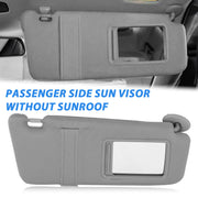 DURAFORCE Right Passenger Side Sun Visor Gray 74320-06780-B0 for Toyota Camry 2007-2011
