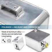 DURAFORCE Aluminum Water Coolant Radiator Universal 2.5L Overflow Reservior Tank+ Cap