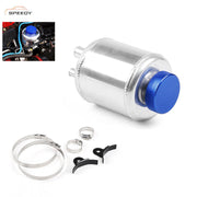 DURAFORCE Universal Aluminum Racing Power Steering Fluid Reservoir Tank + Clamps Kit USA
