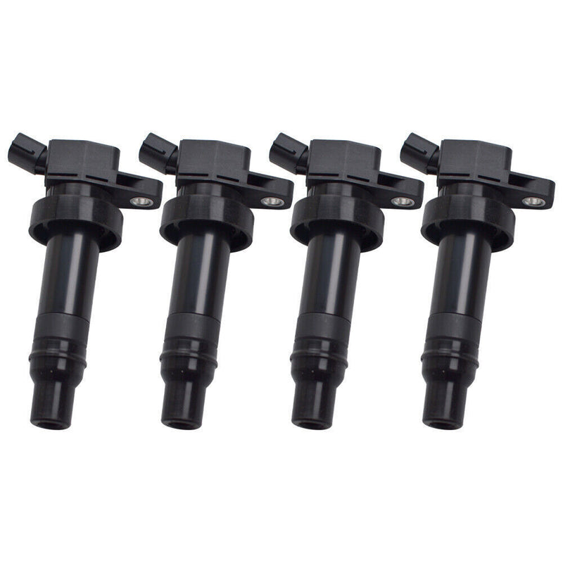 DURAFORCE 4x Ignition Coil + Iridium Spark Plug For 12-19 Hyundai Accent Kia Soul Rio 1.6L