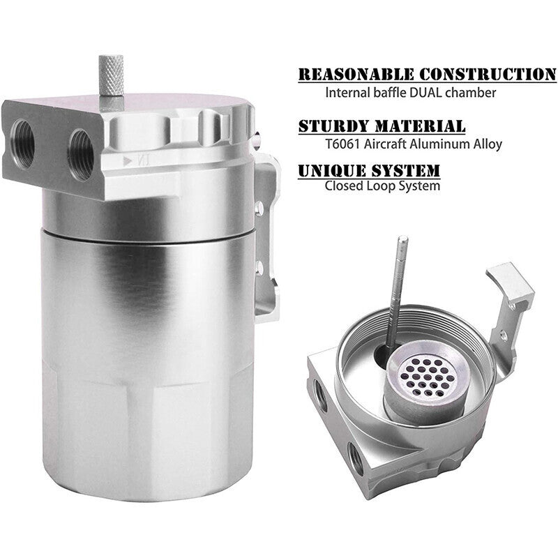 DURAFORCE Oil Catch Can Kit Aluminum For 2011-2021 Ford F150 Expedition 3.5L EcoBoost New