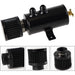 DURAFORCE 750ml 10AN Oil Catch Can Reservoir Tank & Breather Filter Baffled Aluminum Black