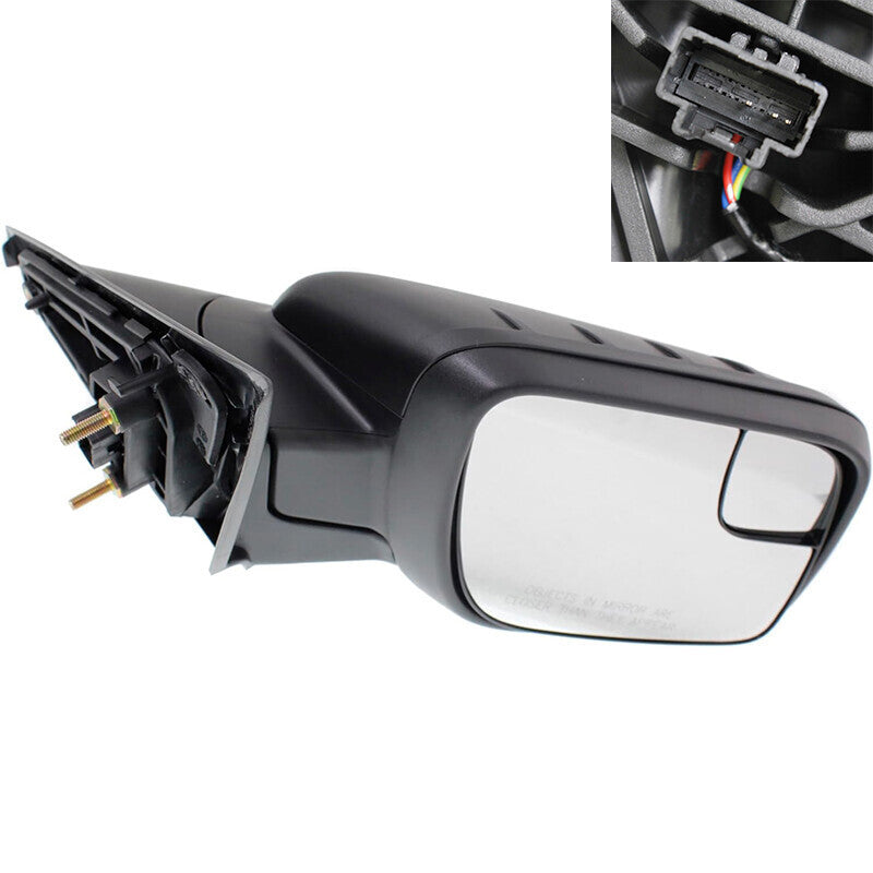 DURAFORCE Power Mirror For 2011-2015 Ford Explorer Right Side Manual Fold Textured Black