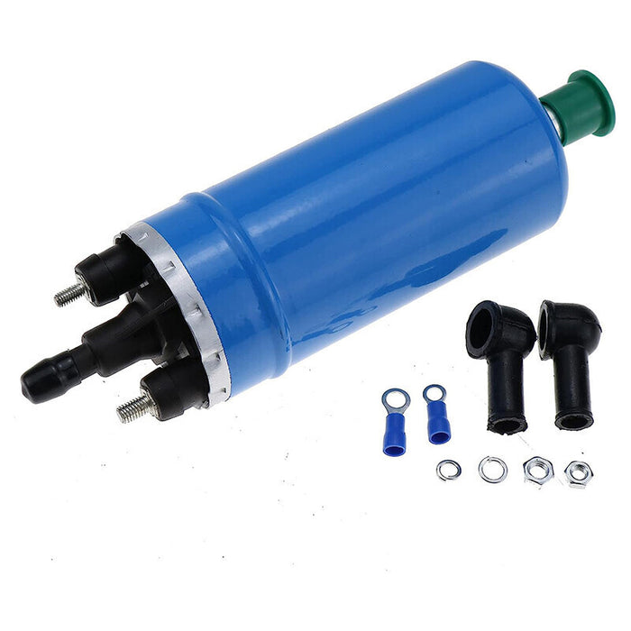 DURAFORCE Inline Universal High Pressure Fuel Pump With Installation Kit Blue